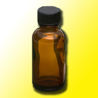 1oz Amber Bottle with Cap