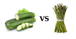 Zucchini vs Asparagus